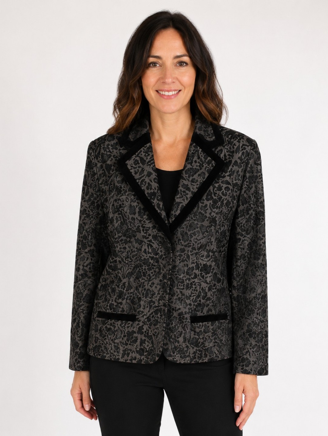 Sigrid Olsen Silk Blend Women's Blazer Size 14w Button Office Business